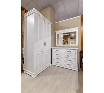 Шкаф 2-створчатый Шеффлера I (белая эмаль)